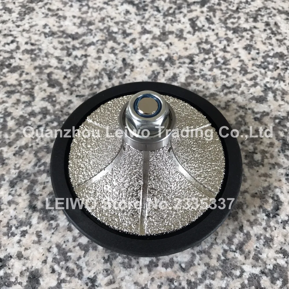 B30 (1-1/4) Demi Bullnose Diamond ручная вакуумная пайка фрезы с резьбой 5/8-11 для гранитных