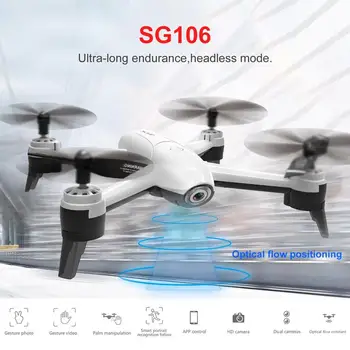 

New SG106 Drone with 4K HD Dual Camera FPV WiFi Real Time Aerial Video Optical Flow Helicopter 2 Batteries