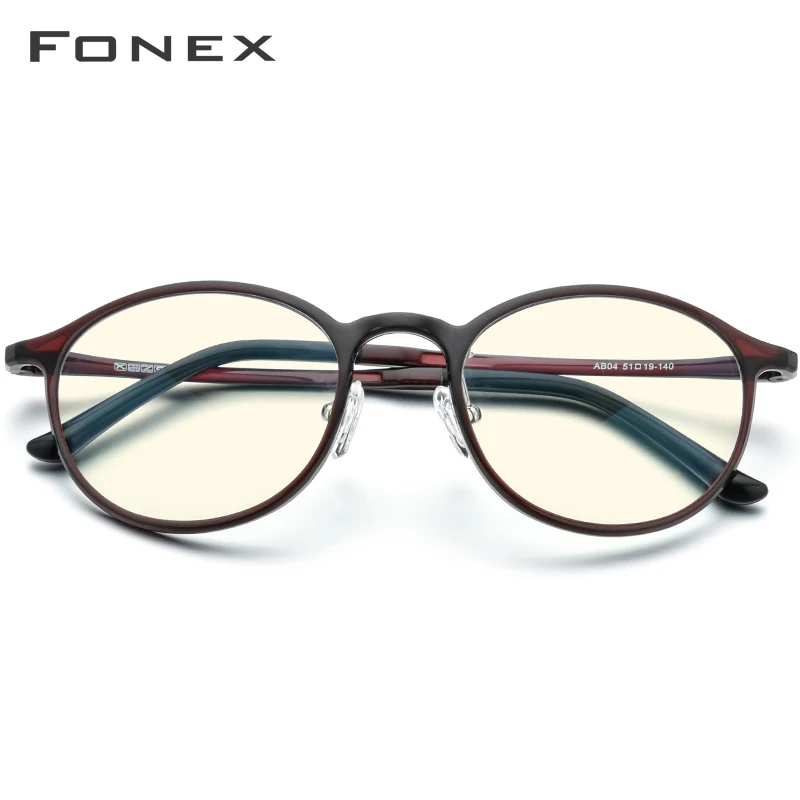 FONEX Ultem TR90, анти-синий светильник, очки, мужские очки, женские, анти-синий, игровые компьютерные очки AB04
