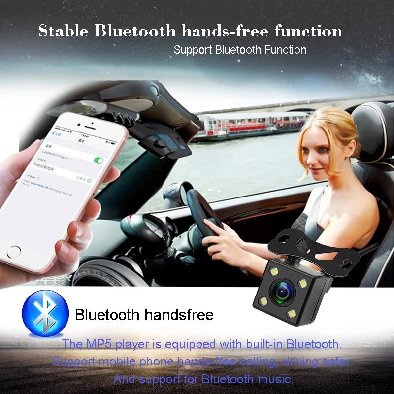Универсальный автомобильный Радио Тюнер USB/TF/AUX блоки gps оборудование Bluetooth 7 дюймов 2Din MP5 MP3/mp4 плееры автомобильный стереоавтомобиль
