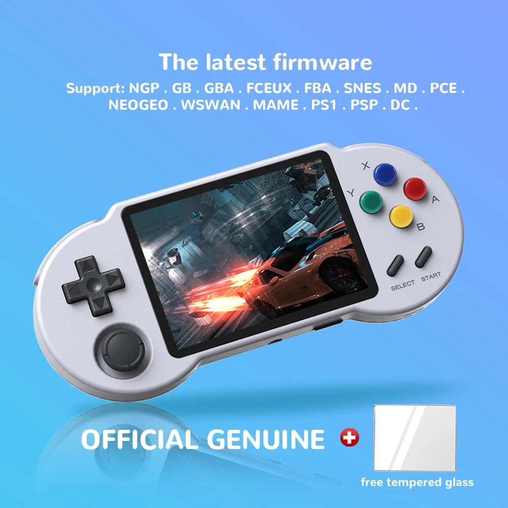 Pocketgo s30 preinstalou o jogo retro o mais atrasado do firmware 3.5 polegada ips tela portátil handheld suporte ps1 do console do jogo de vídeo, dc,