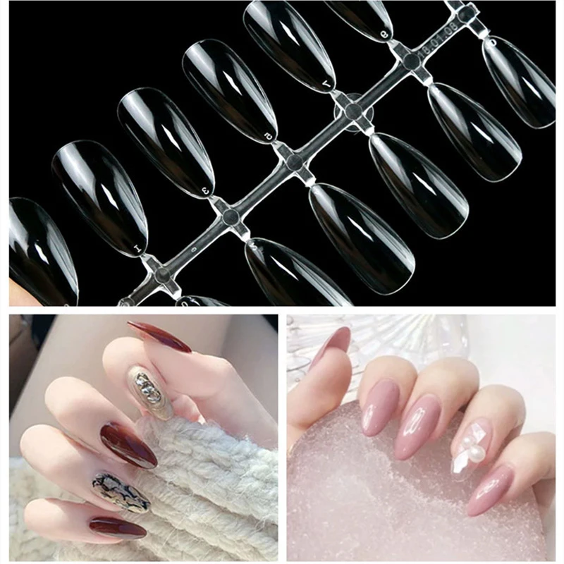 HNUIX 240pcs Long Coffin False Nails Ballerina Nail Tips Full Cover Acrylic Clear Nails Natural False Nails For Gel Nails tool HNUIX 240pcs Long Coffin False Nails Ballerina Nail Tips Full Cover Acrylic Clear Nails Natural False Nails For Gel Nails tool