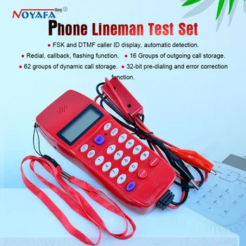 

NOYAFA NF-866 Phone cable tester lan phone cable toner tracker for Check Phone FSK and DTM caller ID display automatic detection
