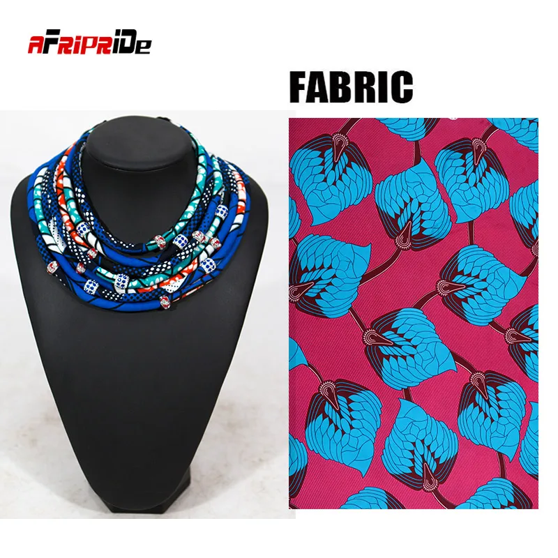 Hot Sale African Style Multi Stands Transparent Bead Rope Statement Necklace for Best Christmas Gift WYA064 - Цвет: 16