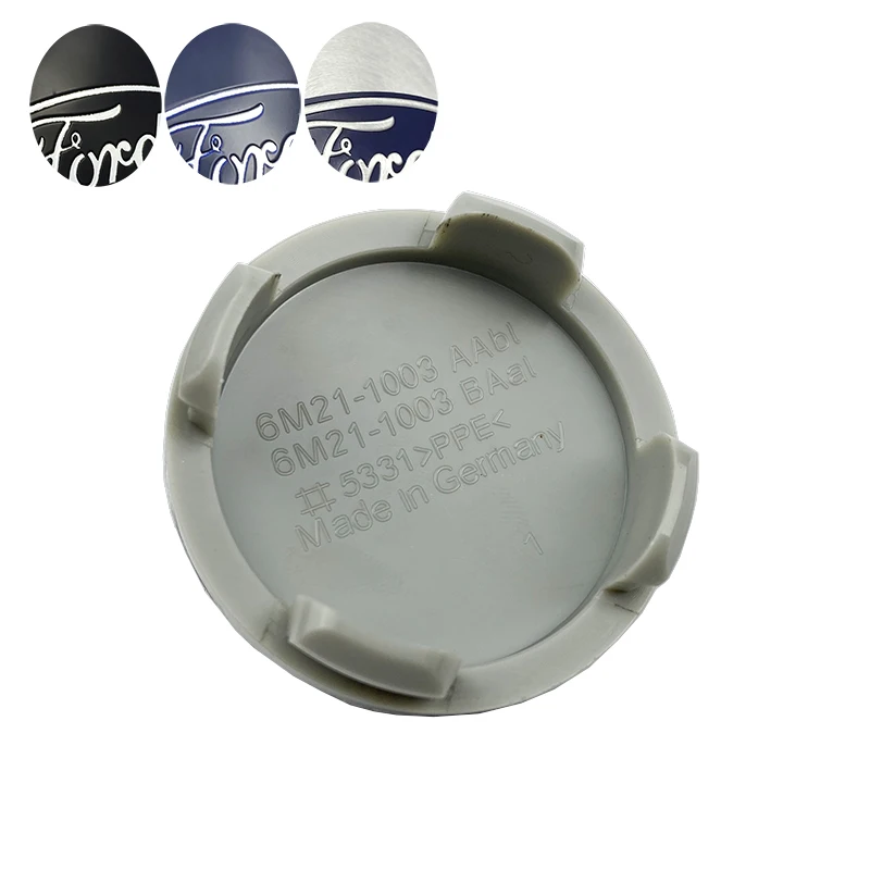 4 Uds 54mm para tapacubos centrales de coche llanta, cubo cubre emblema insignia para ford Fiesta se fusión Mondeo de La etiqueta engomada