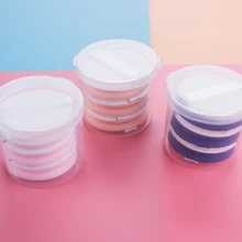 6 шт./компл. круглый кушон для макияжа Губка слоеная сухая влажная двойного использования маскирующая Жидкая Основа BB/CC крем