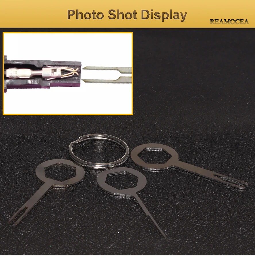 Reamocea 3Pcs Metal Car Terminal Removal Tool Kit Repair Tool Harness Wiring Crimp Pin Connector Extractor Accessories (1)