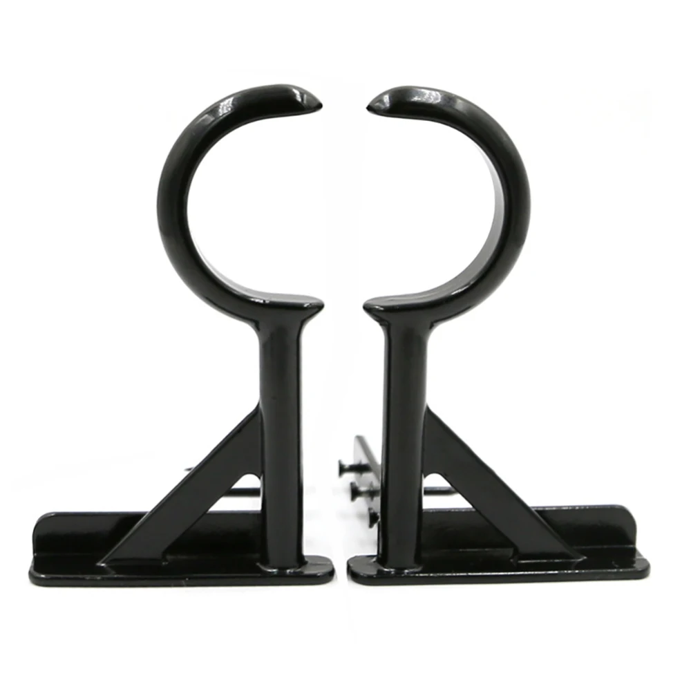 

1 Pair Curtain Rod Hang Holder Bracket Punching Unnecessary for Windowsill Frame Home Curtain Decoration Supplies 2019 New Brand