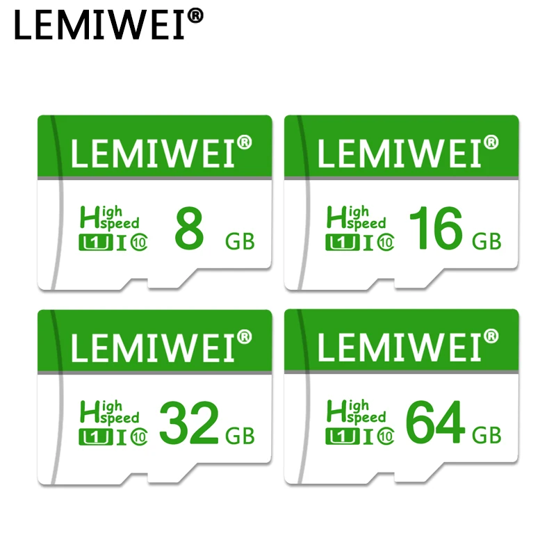 LEMIWEI карта памяти 8 ГБ 16 ГБ 32 ГБ 64 Гб Micro SD карта класс 10 UHS-1 флэш-карты памяти TF/Micro SD карты для телефона компьютер