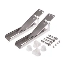 2x кухонный кронштейн из нержавеющей стали для микроволновой печи, крепкий Складной настенный стеллаж, Полка на Рождество, простая установка H7EA