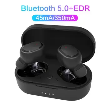 

Wireless Bluetooth 5.0 Earphone TWS In-Ear Stereo Noise Cancelling Earbuds Waterproof Sport Headphone with Charging Box