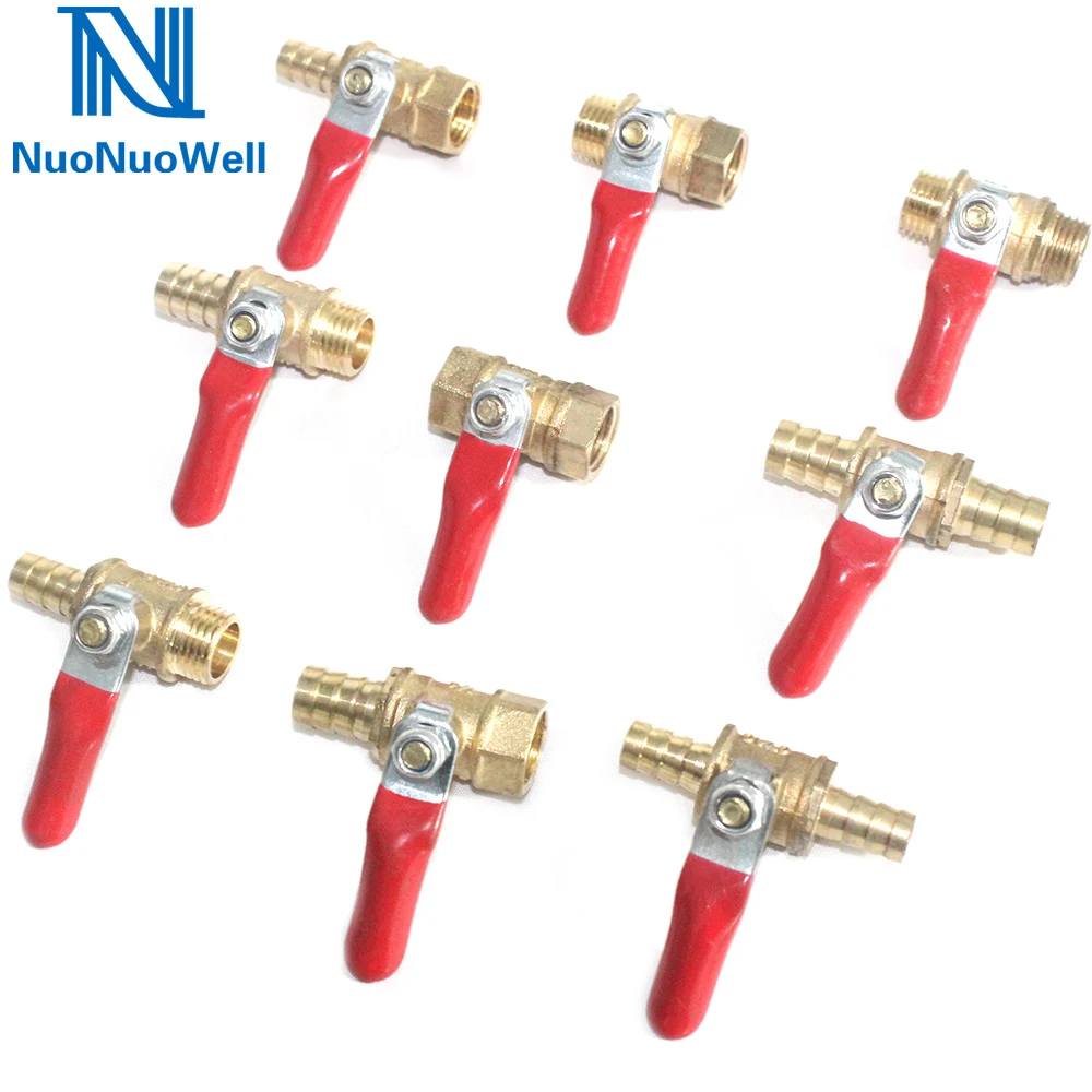 NuoNuoWell 1/4 ''BSP шаровой клапан с наружной/внутренней резьбой латунный
