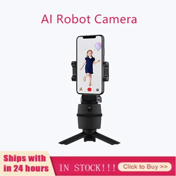 

AI Robot Camera 720P HD Computer Camera Webcam AI Face Tracking 270° Rotating Smart PTZ Personal Object Tracking Selfie Sticks
