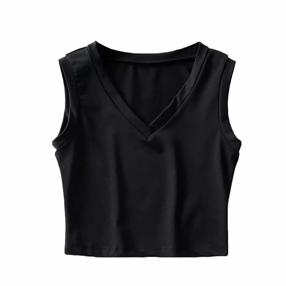 W21 black 566 Bazaleas Модный повседневный женский топ на бретелях черные пикантные женские топы спортивный короткий топ сексуальный топ Женский Повседневный дропшиппинг - Цвет: W21 black 566