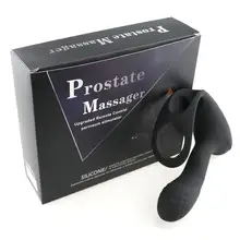 Male Prostate Massage Vibrator Anal Plug Silicone Waterproof Prostate Stimulator Butt Plug Delay Ejaculation Ring Toy For Men