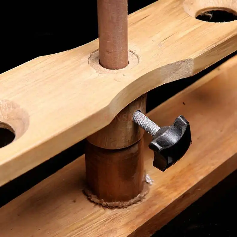 Funnel rack (wooden) 2 holes Detachable Chemical experiment equipment Middle school teaching instrument