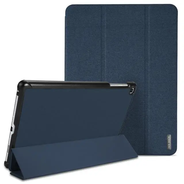 Dux Ducis, тканевый кожаный чехол для samsung Galaxy Tab A 8,0, роскошный тонкий флип-чехол с подставкой для samsung Galaxy Tab A 8,0, чехол - Цвет: Синий
