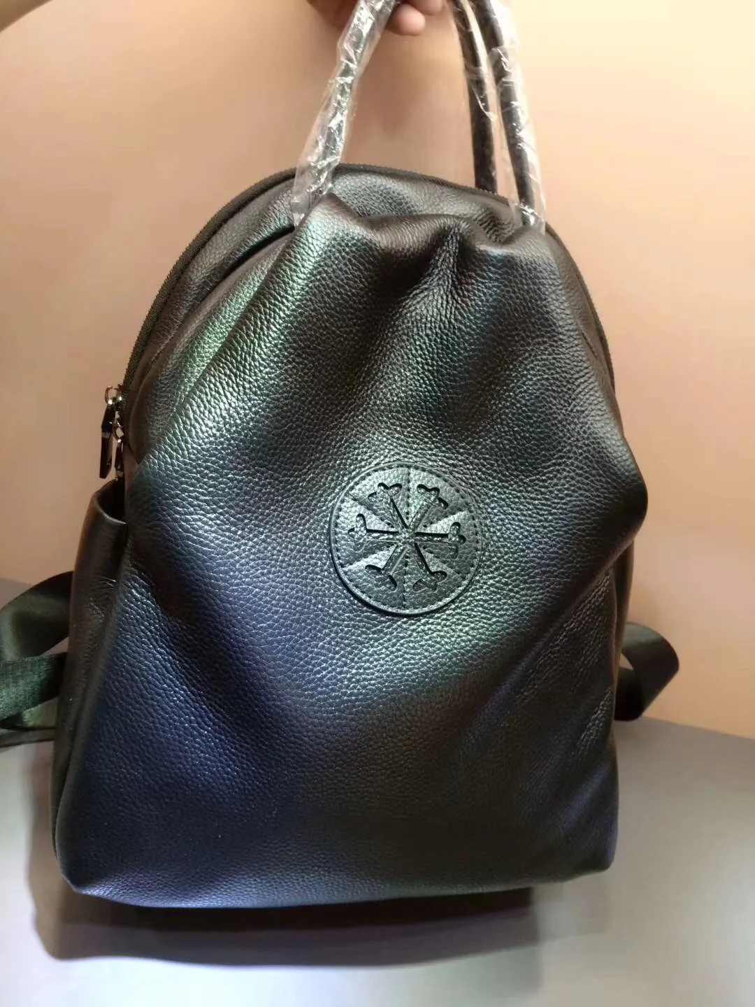 Черный женский рюкзак из натуральной кожи с защитой от кражи, Большой Вместительный рюкзак для путешествий, рюкзак для отдыха, школьный рюкзак для девочек, большая дорожная сумка