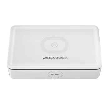 

Ultraviolet Disinfection Box, Multi-Function Wireless Mobile Phone Charging, Small Items Disinfection Box(US Plug)