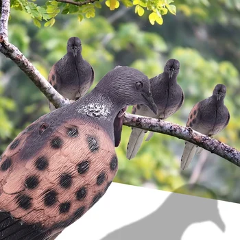 

4PCS Hunting Pigeon Highly realistic PE Pest Hunting Dove Decoys Fake Bird Decoy for Hunting Lawn Yard Garden Hunter Decorative
