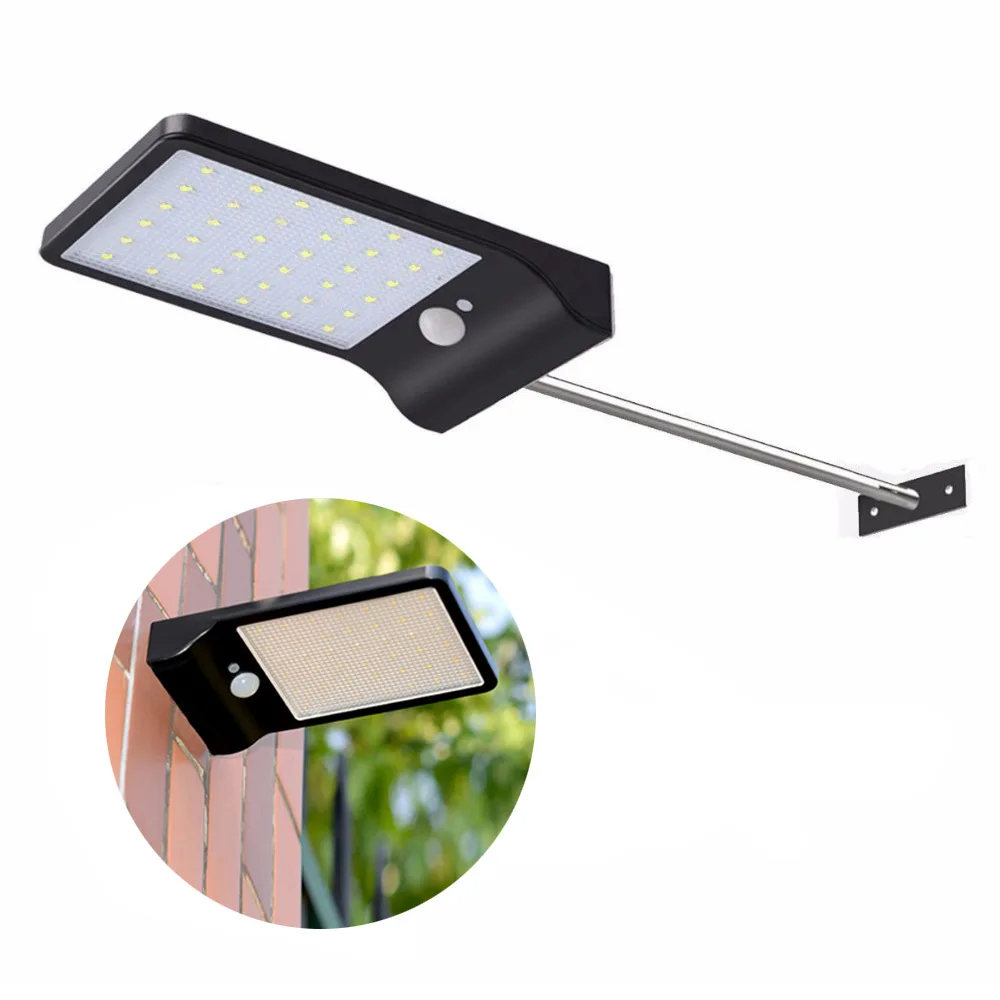 Manufacturers Direct Selling Solar Lights Human Body Sensing LED Streetlight Outdoor Super Bright Wall Lamp Street Lamp with Rod