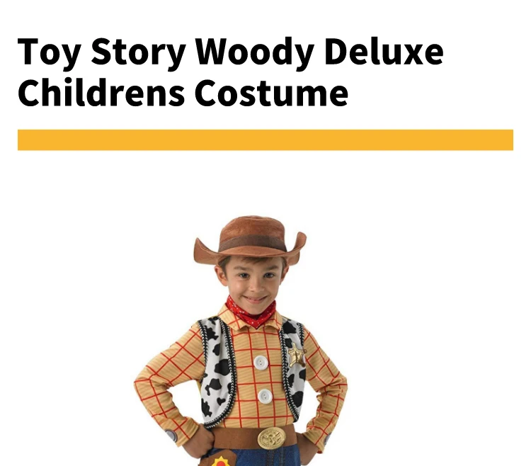 Горячая Распродажа, детский маскарадный костюм Вуди из истории игрушек для мальчиков