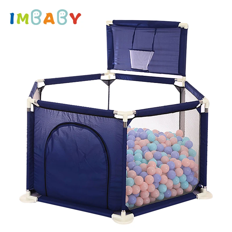

IMBABY 0-6 Years Old Baby Play Fence Portable Children Outdoor Indoor Ball Pool Game Tent Folding Game Fence Game Pool Ball