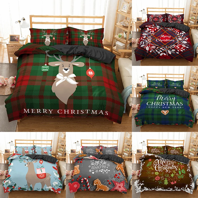 Комплекты постельного белья 3D в рождественском стиле постельное белье