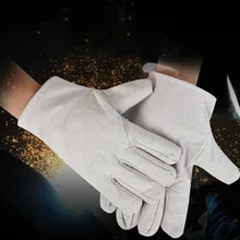 Сварочные защитные перчатки прочные изолированные рабочие перчатки механические промышленные холщовые перчатки двойные холщовые перчатки