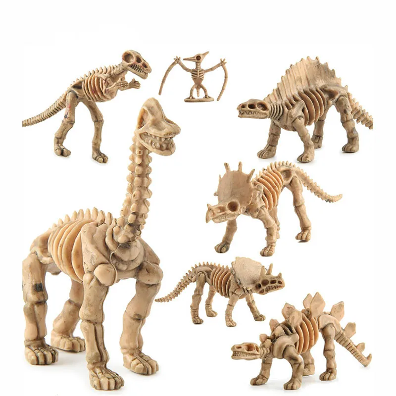 12 шт./компл. креативный скелет динозавра раскопки динозавров модель динозавр Юрского периода игрушки для детей
