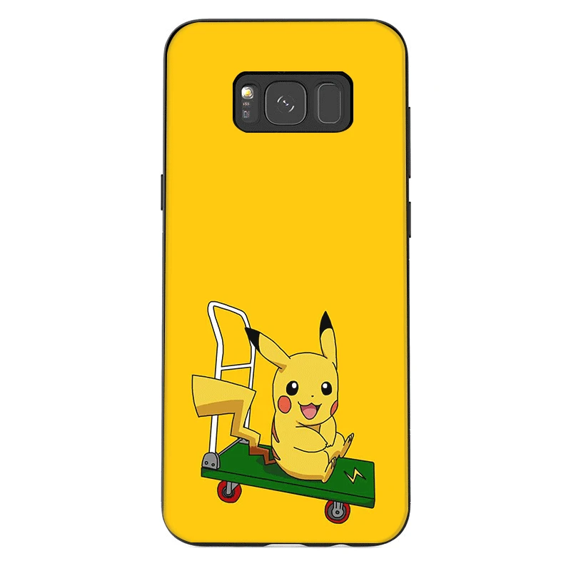 B4 Чехол для телефона для samsung J6 A70 A60 A50 A40 A20 A30 A10 A7 A6 A5 A3 A8 A9 крышка Пикачу - Цвет: B4