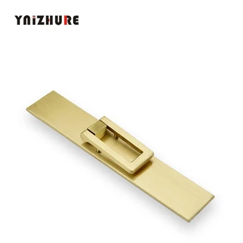 

2PCS/lot Cabinet Wardrobe Door Copper Solid Handle Chinese Style Pure Copper Handle Nordic Style Mahogany Furniture