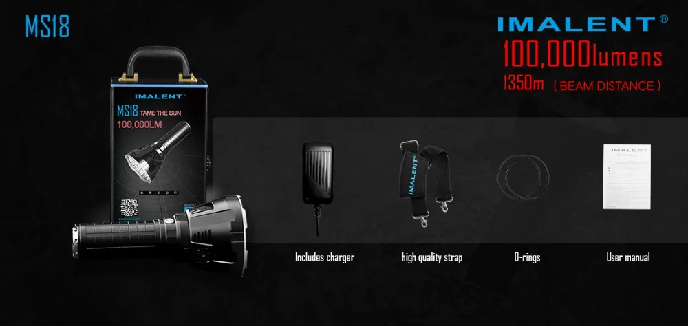 IMALENT MS18 светодиодный светильник+ R90TS набор головок CREE XHP35 HI/CREE XHP70.2 100000 лм перезаряжаемый светильник для поиска