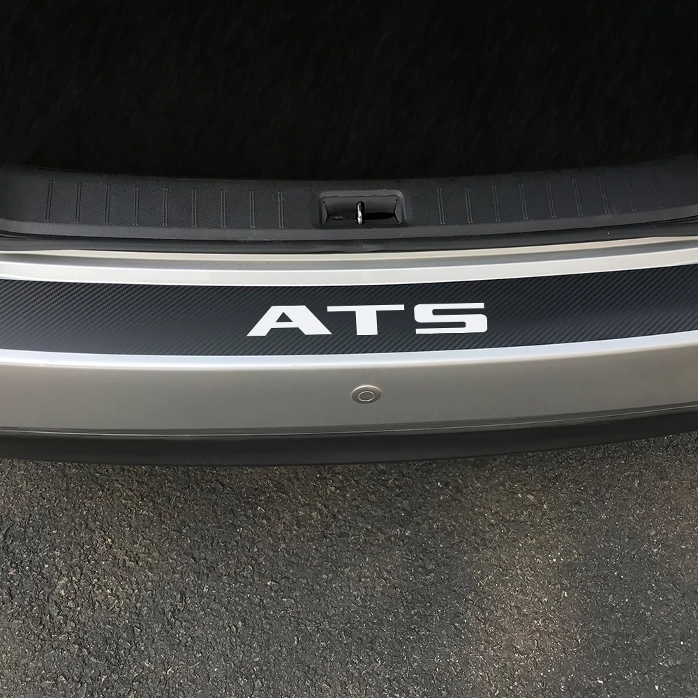  Car Trunk Trim Guard Auto Rear Bumper Protector Vinyl Stickers Decals For Cadillac ATS CTS Escalade