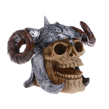 

Resin Simulation Skull Shape Reptile Hide Cave Aquarium Fish Tank Ornaments Drop Ship JUL3