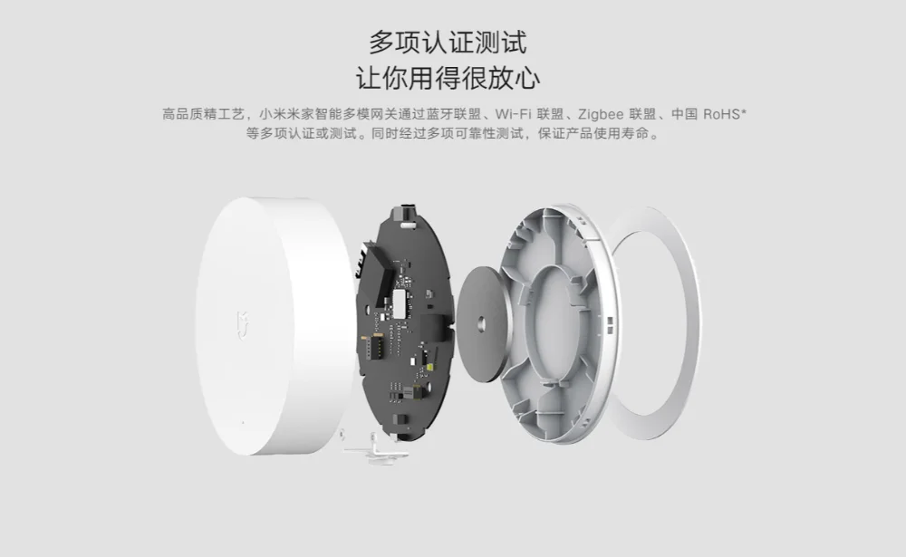 Xiaomi многомодовый Умный домашний шлюз ZigBee wifi Bluetooth сетчатый концентратор Работает с Mijia APP Apple Homekit Интеллектуальный домашний концентратор