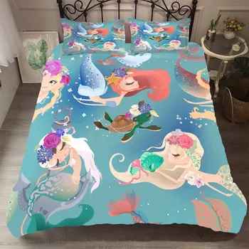 

BEST.WENSD High-grade 3d Me maid kid Duvet Cover Sets bed in a bag European and American Style bedding girl twin comforter set