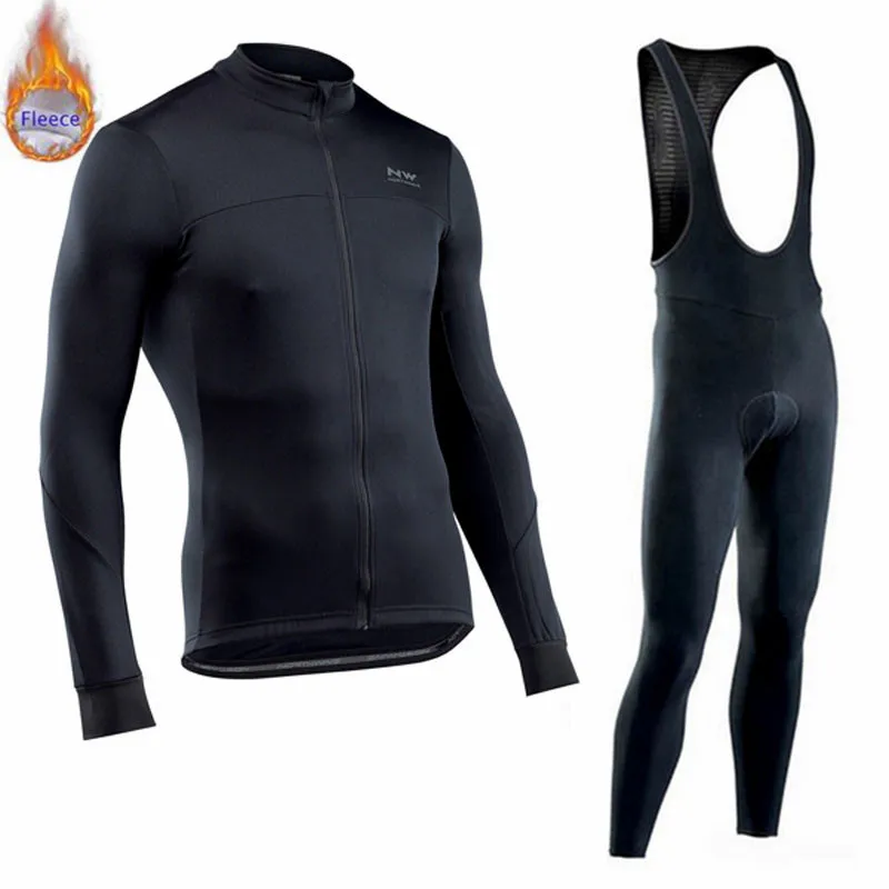 Triathlon Pro team Northwave, велосипедная майка 9D, набор нагрудников, NW велосипедная одежда, мужская зимняя теплая флисовая велосипедная одежда, одежда для велоспорта - Цвет: 6