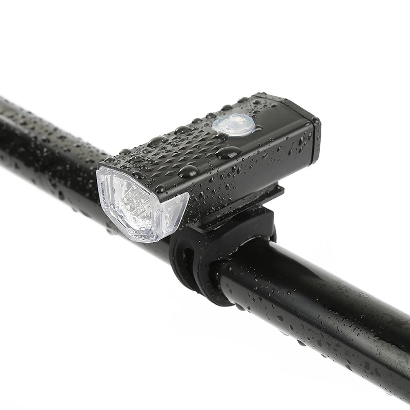 Bike Light USB Rechargeable 300 Lumens 3 Modes Bicycle Light Front Cycling Headlight Bicycle LED Flashlight Waterproof Lamp