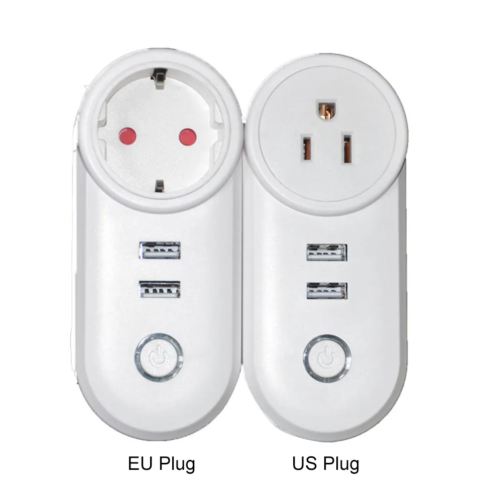 2 USB порта розетка ЕС США вилка умная лента питания приложение дистанционное управление Голосовое управление домашний таймер для Android iOS умная розетка