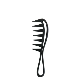 

Large Wide Tooth Comb Plastic big Tooth Comb Detangler Curl Hair Reduce Hair Loss comb with handle For Hair Care Styling Tool