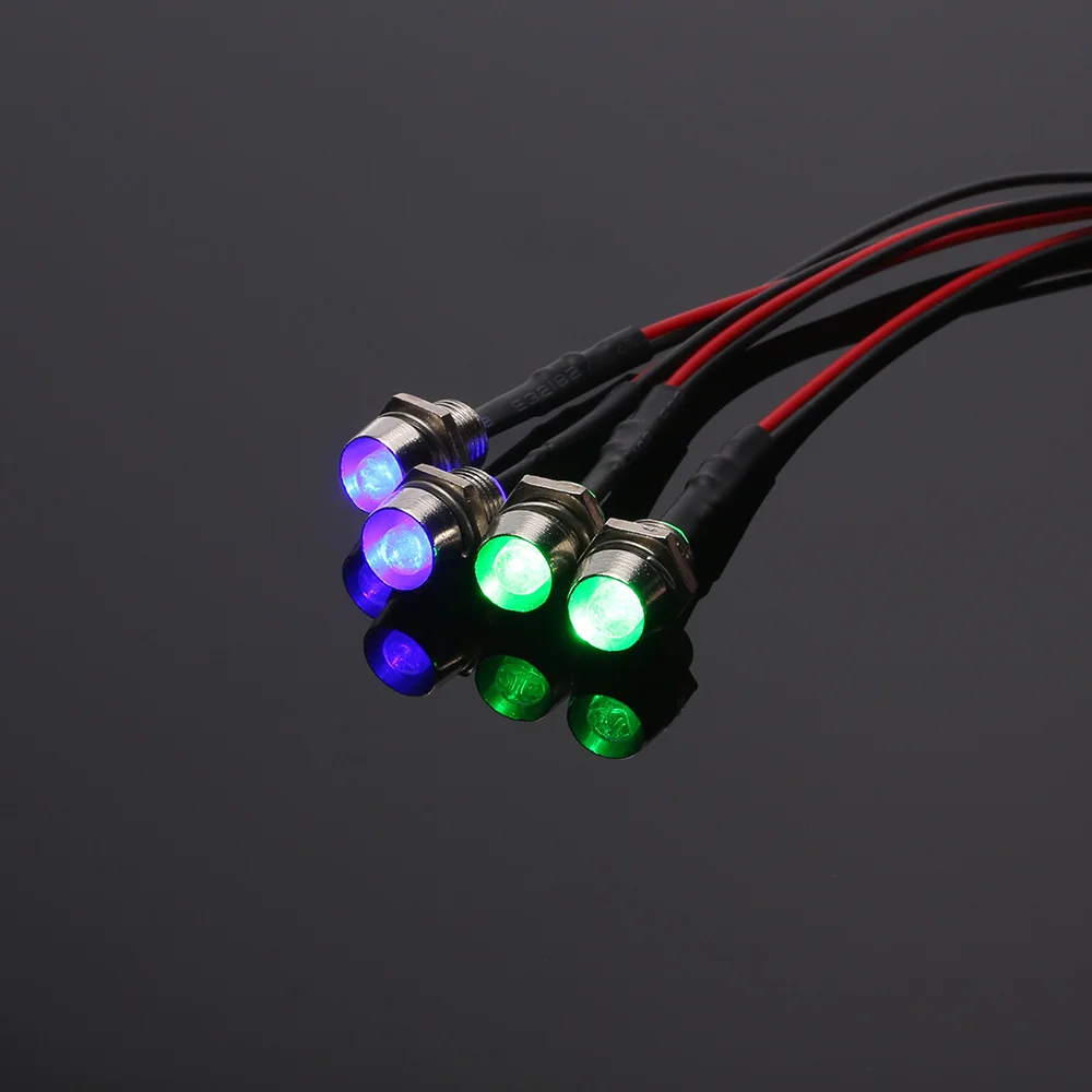 4 LED Lights Kit 2 White 2 Red for RC Car 110 18 Traxxas HSP Redcat RC4WD Tamiya Axial SCX10 D90 HPI RC Car Truck SUV Model (1)