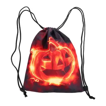

1 Pc Polyester Halloween Pattern 3D Printing Outdoor Drawstring Backpacks