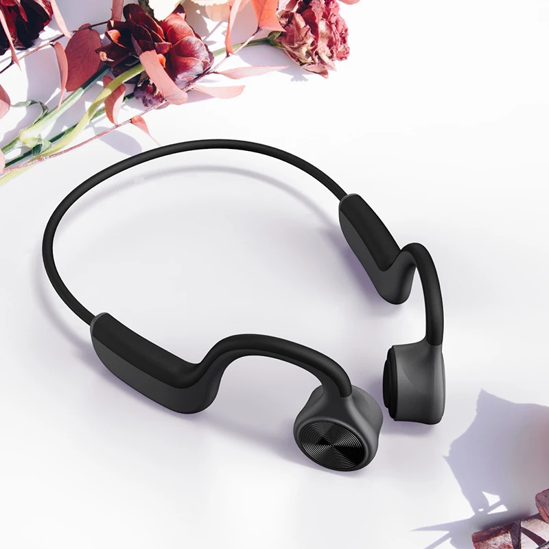 DOSII E9 Bone Conduction Headset Bluetooth Wireless Outdoor Sports Waterproof Earhook Bluetooth 5.0 Earphone with Microphone
