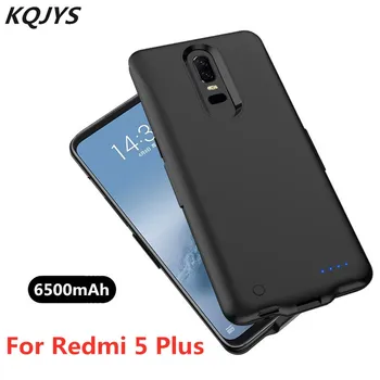 

KQJYS 6500mAh Portable Charging Power Case for Xiaomi Redmi 5 Plus Battery Case External Battery Charger Cases For Redmi 5 Plus