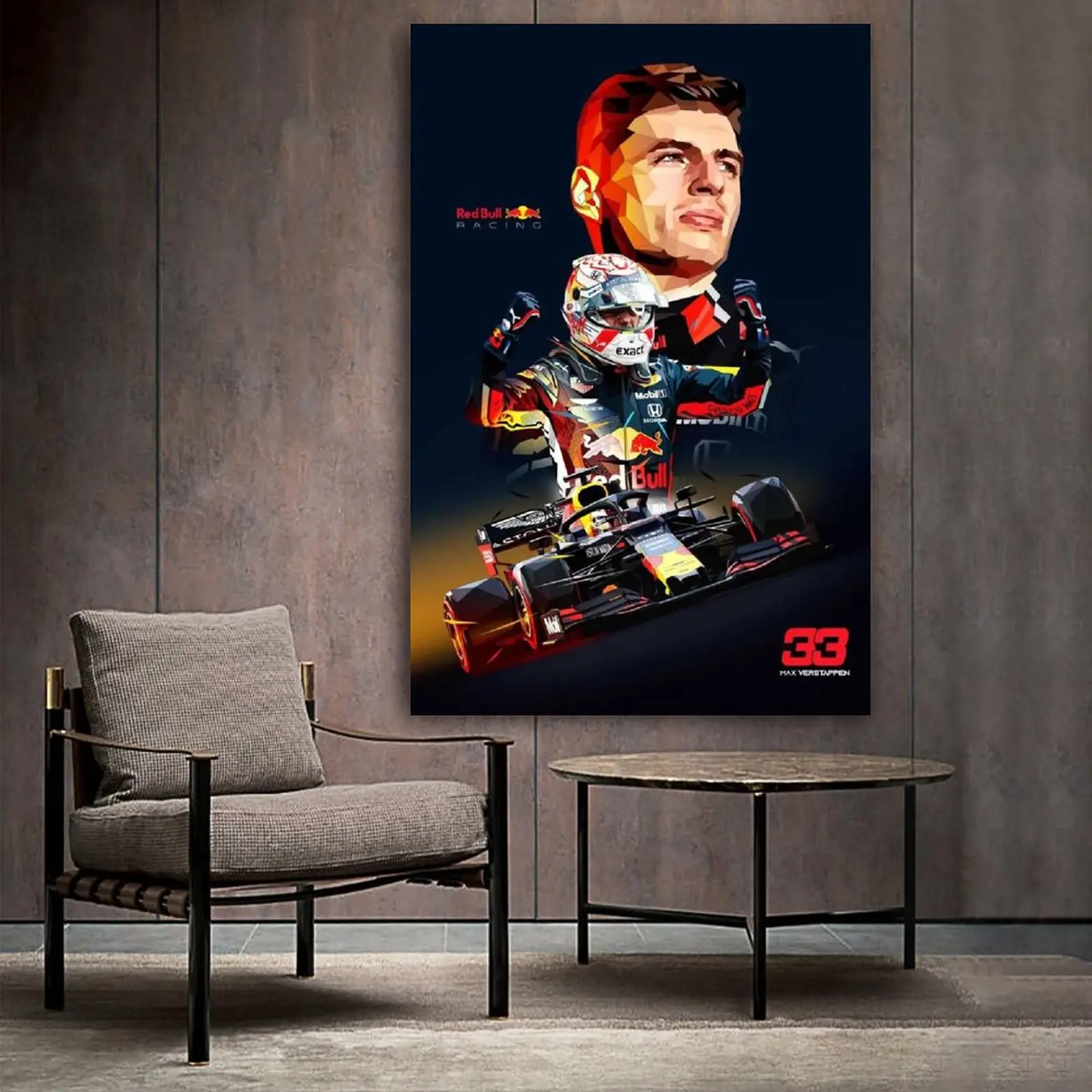 Max Verstappen V3 плакат декоративной живописи холст стены искусство гостиной постеры