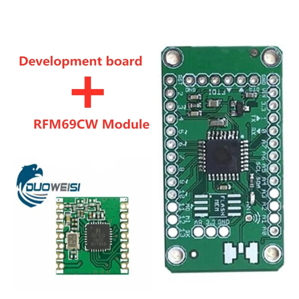 Подходит для Arduino 3,3 В RFM95 RFM69CW RFM12 RFM69HCW RFM92 RFM98 RFM96 беспроводной модуль LoRa макетная плата - Цвет: RFM69CW 433MHZ