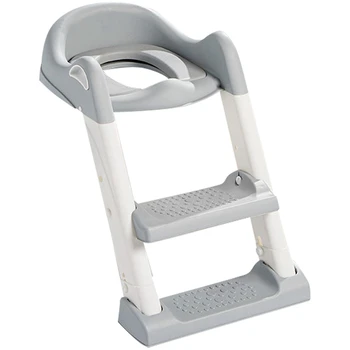 

Potty Training Seat with Adjustable Ladder, Kid'S Ladder Toilet Seat with Non-Slip Step Stool Ladder
