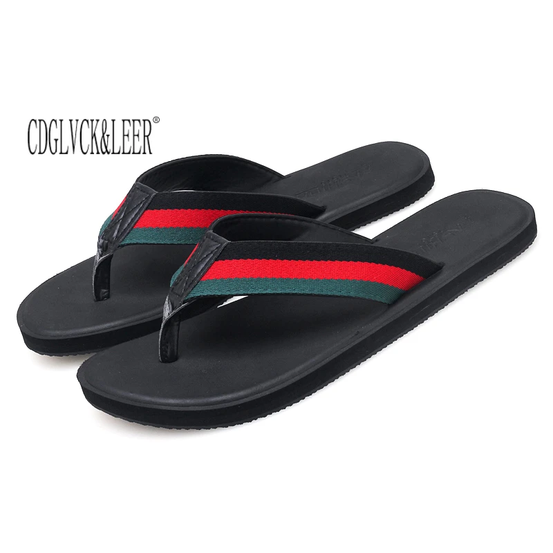 Slides mens sandal luxury genuine 