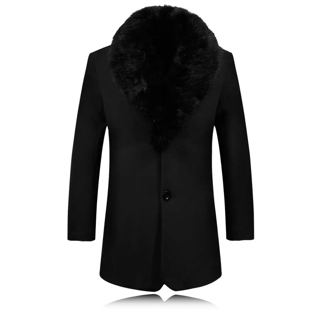 2020 Autumn And Winter New Woolen Coat Men's Single-breasted Thickened Medium-Length Woolen Trench Coat Woolen Coat Men 2020 Autumn And Winter New Woolen Coat Men's Single-breasted Thickened Medium-Length Woolen Trench Coat Woolen Coat Men